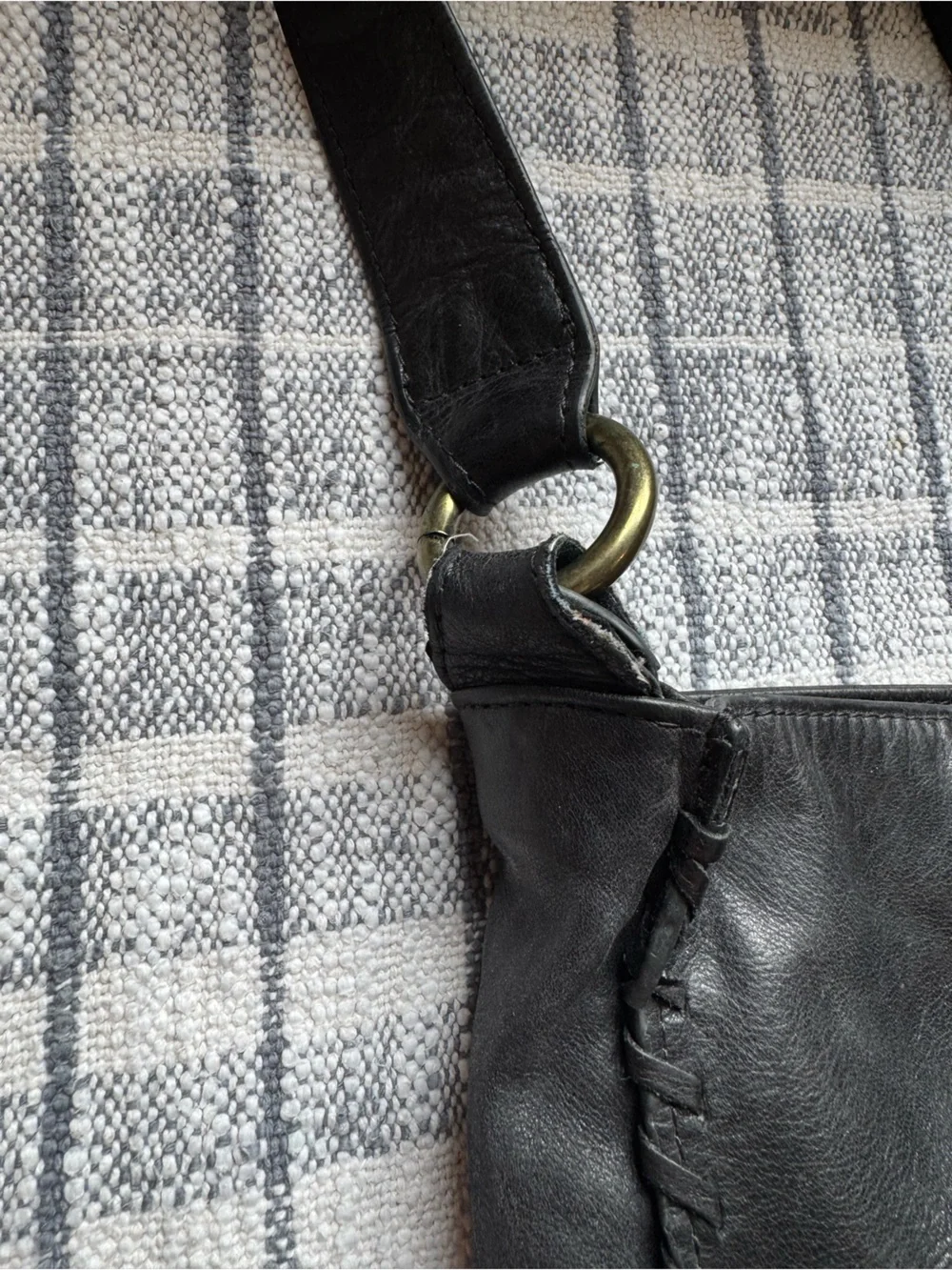Hobo Black Leather Slouchy Purse